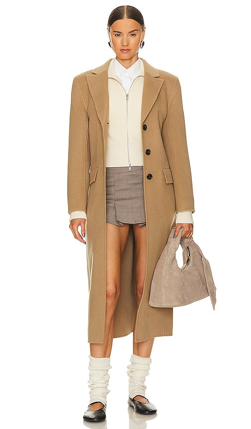 Mackage Ruth Wool Coat in Tan