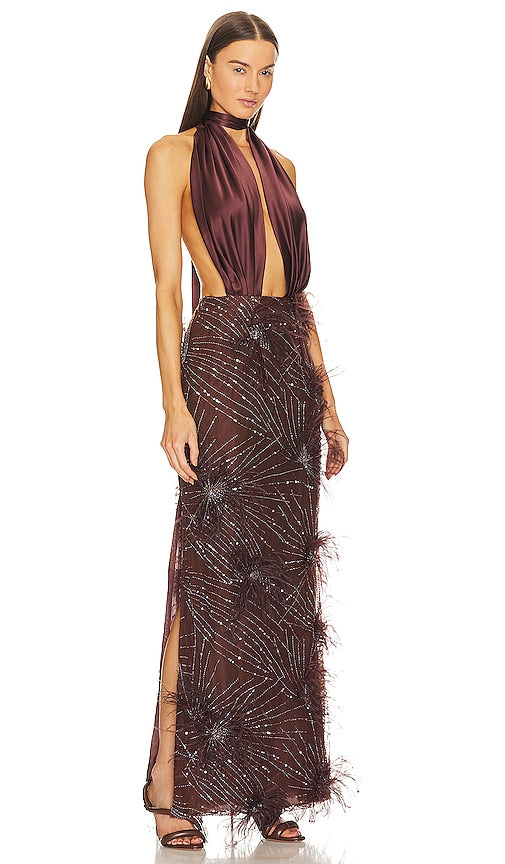 MadebyILA Danielle Gown in Chocolate