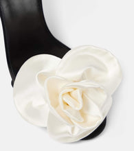 Magda Butrym 105 floral-appliqu√É¬© satin sandals