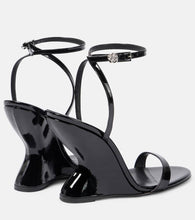 Magda Butrym 105 patent leather wedge sandals