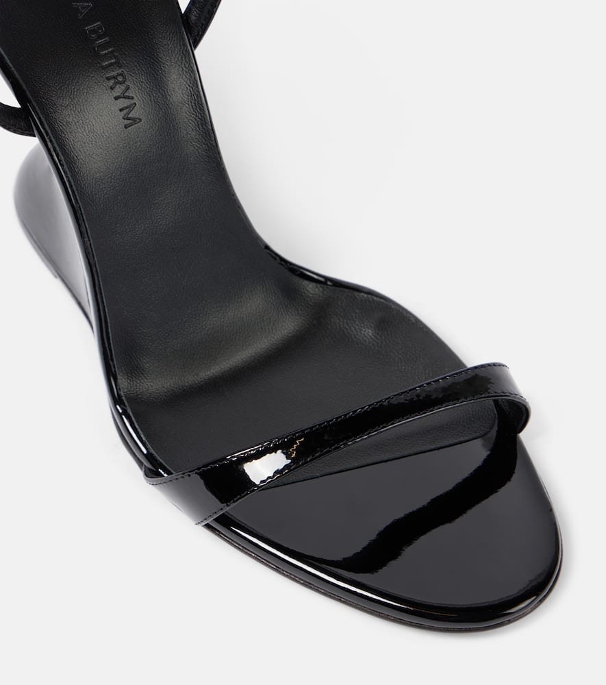 Magda Butrym 105 patent leather wedge sandals