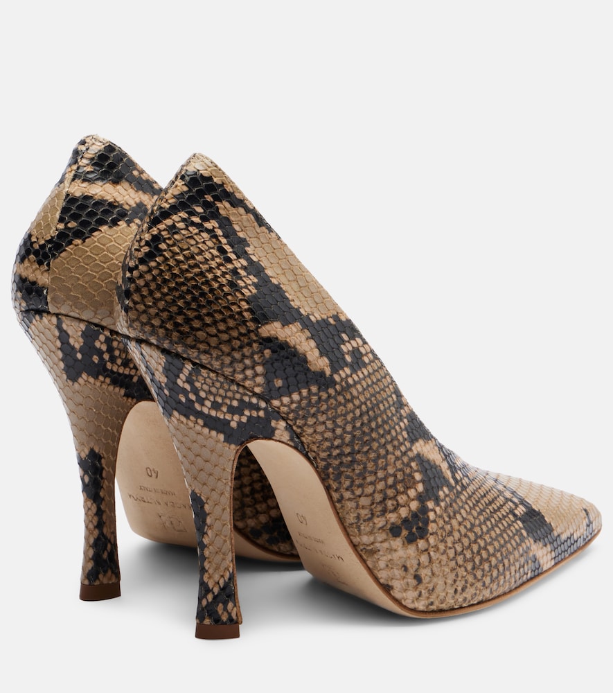 Magda Butrym 115 snake-effect leather pumps
