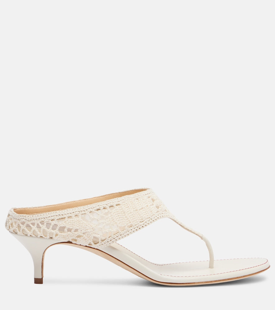 Magda Butrym 45 crochet thong sandals