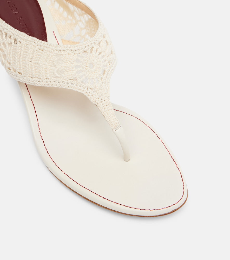 Magda Butrym 45 crochet thong sandals