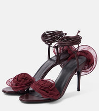 Magda Butrym 90 floral-appliqu√É¬© leather sandals