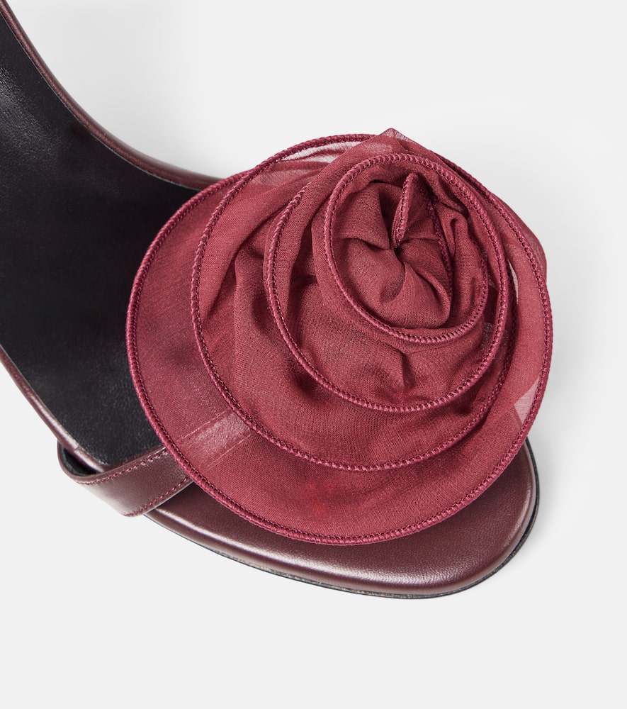 Magda Butrym 90 floral-appliqu√É¬© leather sandals