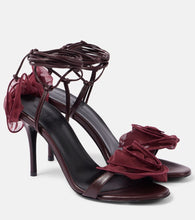 Magda Butrym 90 floral-appliqu√É¬© leather sandals