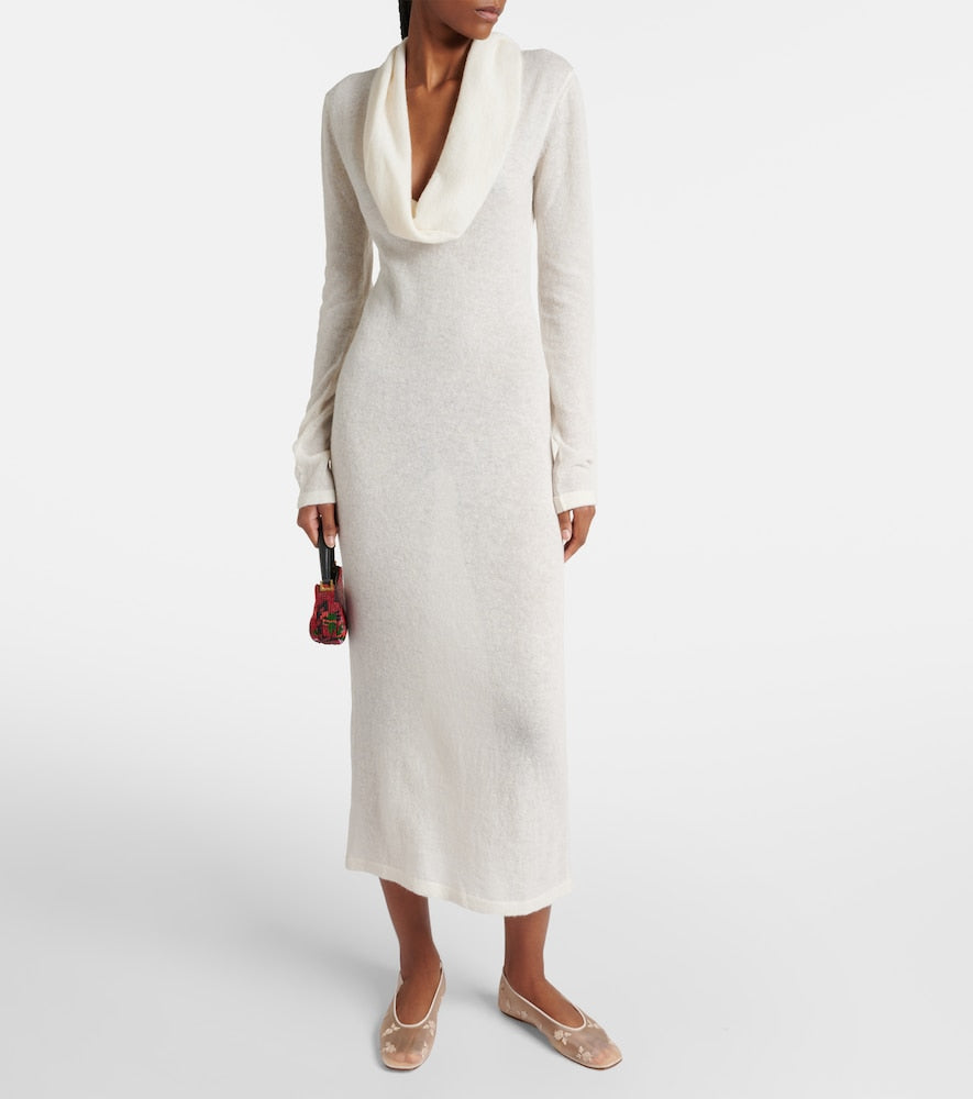Magda Butrym Alpaca-blend knitted maxi dress
