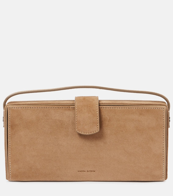 Magda Butrym Apolonia suede tote bag. Shop Magda Butrym Top-Handle Bags for women now.