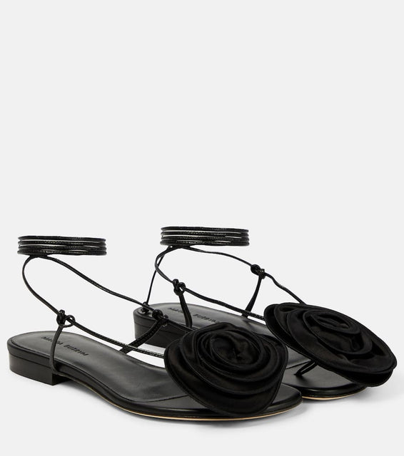 Magda Butrym Appliqu√É¬© leather sandals