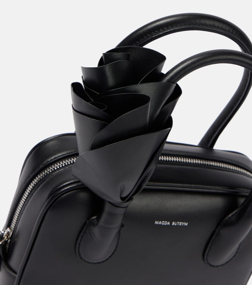 Magda Butrym Brigette floral-appliqu√É¬© leather tote bag
