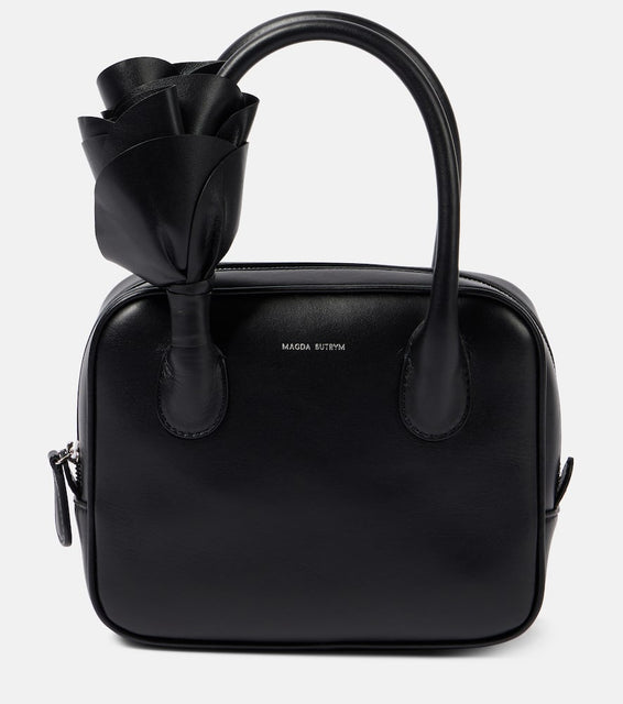 Magda Butrym Brigette floral-appliqu√É¬© leather tote bag. Shop Magda Butrym Top-Handle Bags for women now.