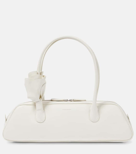 Magda Butrym Brigitte floral-appliqu√É¬© leather shoulder bag. Shop Magda Butrym Shoulder Bags for women now.