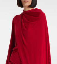 Magda Butrym Caped cupro-blend minidress