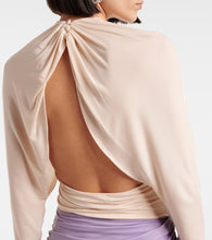 Magda Butrym Colorblock ruched open-back minidress