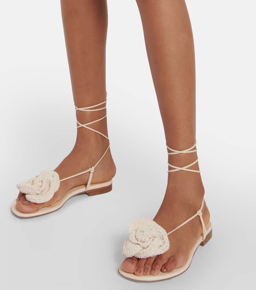 Magda Butrym Crochet and leather sandals