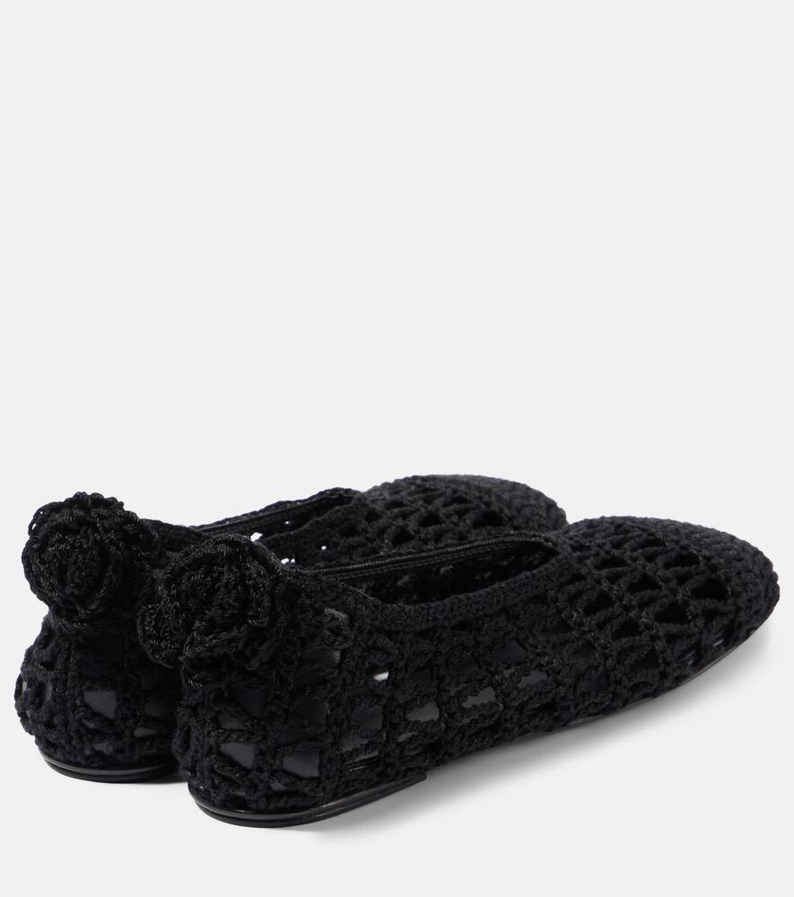 Magda Butrym Crochet ballet flats