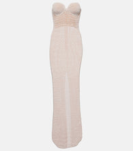 Magda Butrym Crochet cotton and linen blend midi dress