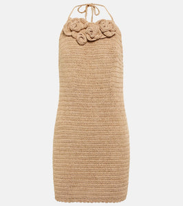 Magda Butrym Crochet cotton-blend minidress