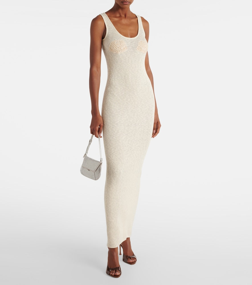 Magda Butrym Crochet linen and cotton maxi dress