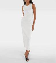 Magda Butrym Crochet-trimmed cotton midi dress