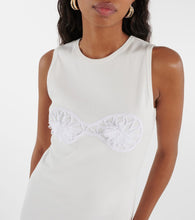 Magda Butrym Crochet-trimmed cotton midi dress