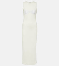 Magda Butrym Crochet-trimmed cotton midi dress