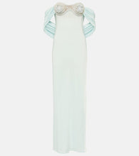 Magda Butrym Crochet-trimmed off-shoulder maxi dress