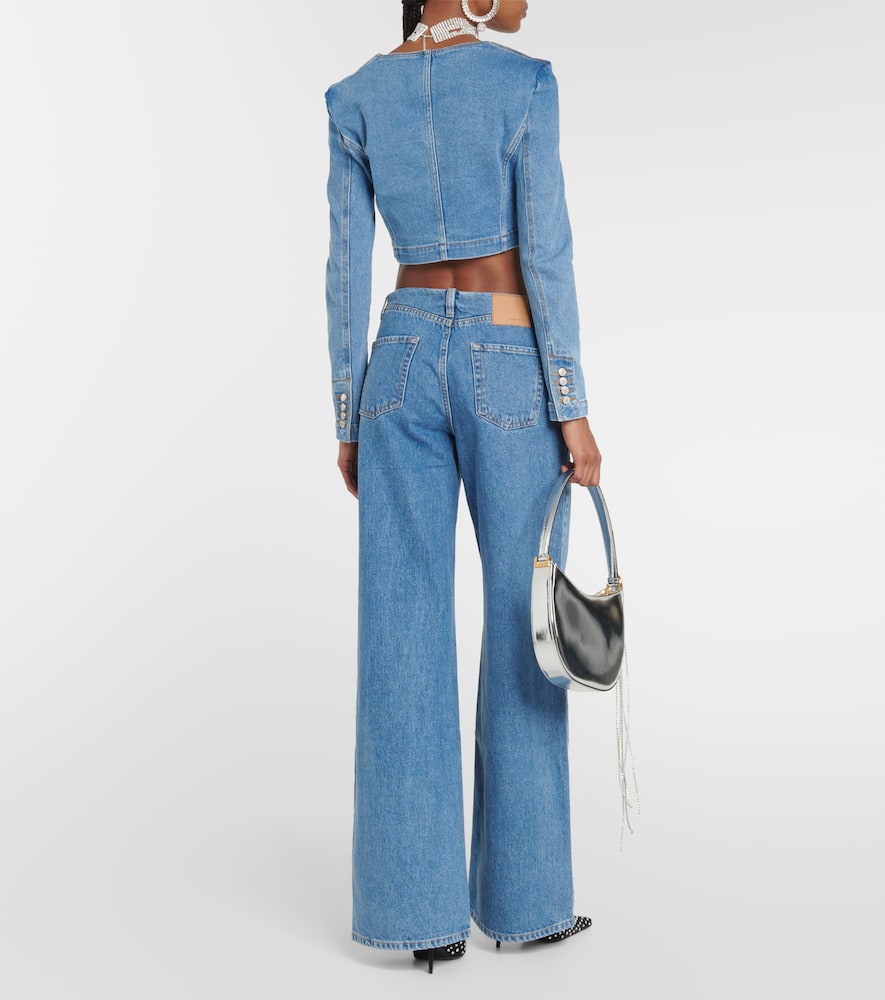 Magda Butrym Cropped denim top