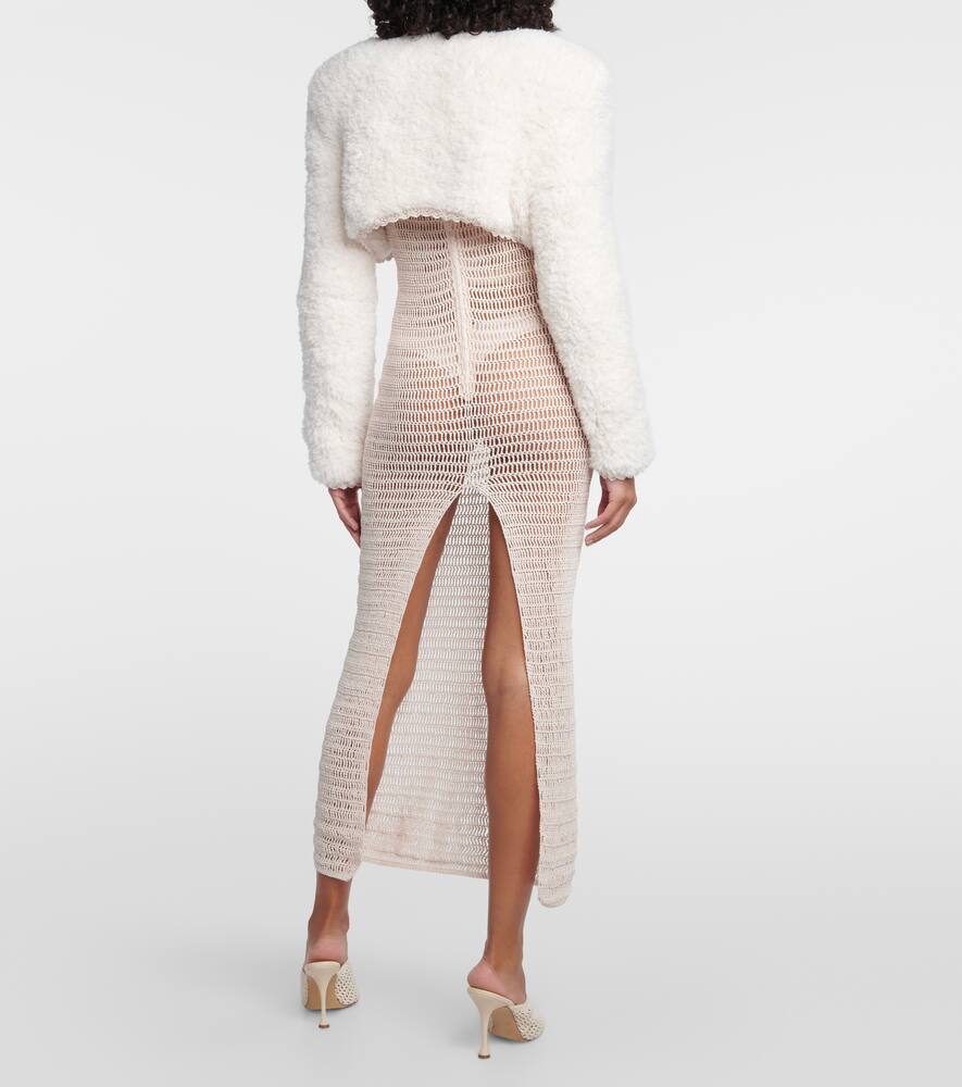 Magda Butrym Cropped fleece cardigan