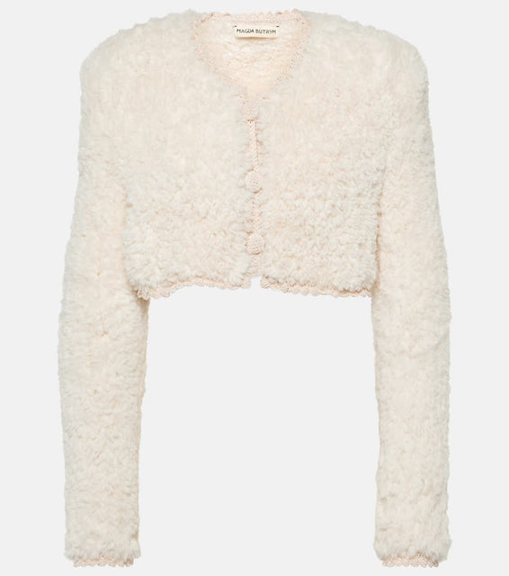 Magda Butrym Cropped fleece cardigan