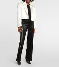 Magda Butrym Cropped silk and wool blazer