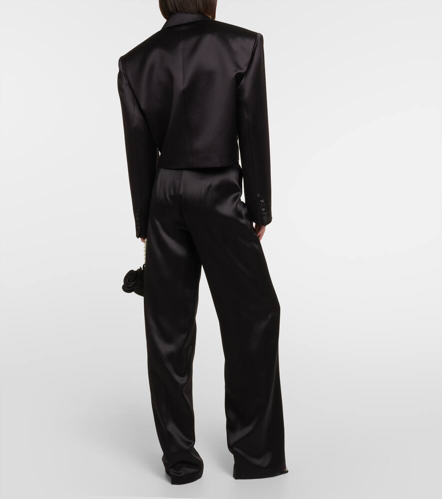 Magda Butrym Cropped silk and wool blazer