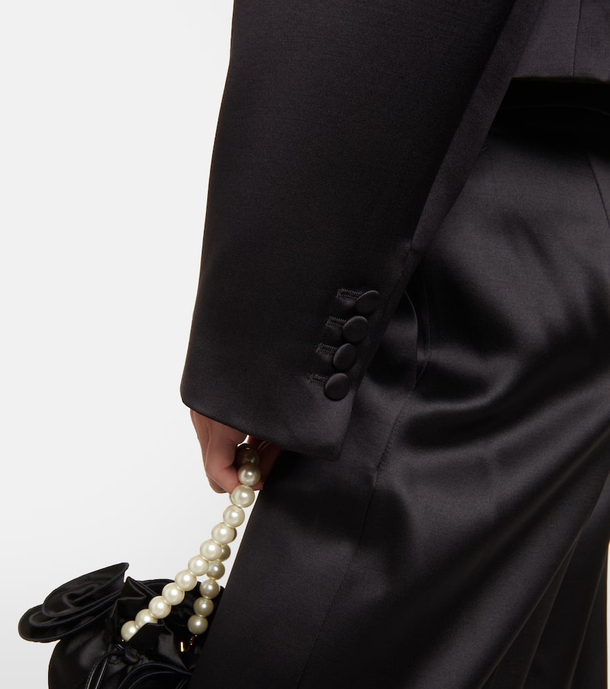 Magda Butrym Cropped silk and wool blazer