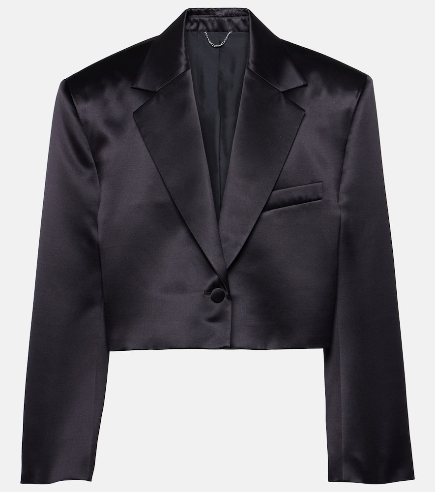 Magda Butrym Cropped silk and wool blazer