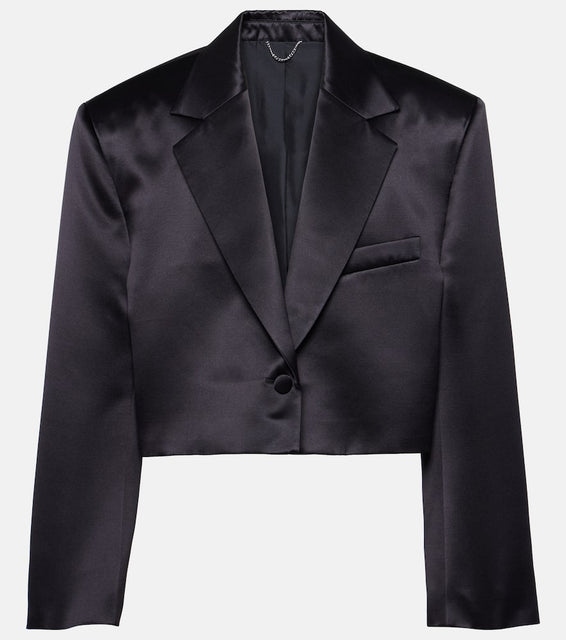 Magda Butrym Cropped silk and wool blazer