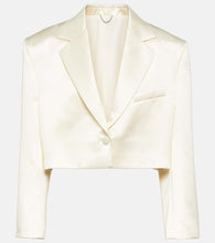 Magda Butrym Cropped silk and wool blazer