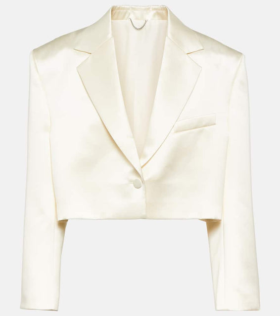 Magda Butrym Cropped silk and wool blazer