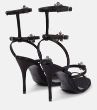 Magda Butrym Crystal-embellished satin sandals