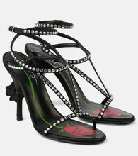 Magda Butrym Crystal-embellished satin sandals
