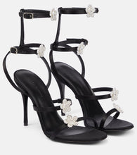 Magda Butrym Crystal-embellished satin sandals