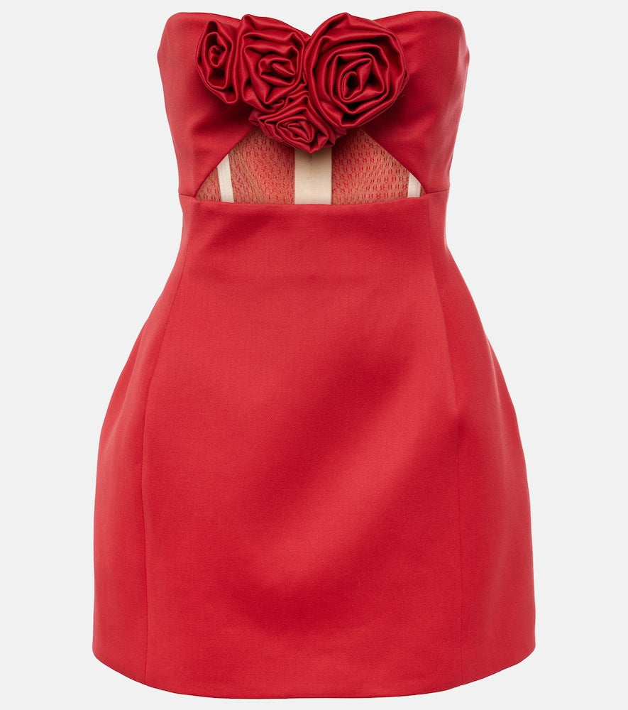 Magda Butrym Cutout wool-blend bustier dress. Magda Butrym 镂空羊毛混纺胸衣连衣裙