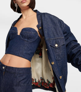 Magda Butrym Denim bomber jacket