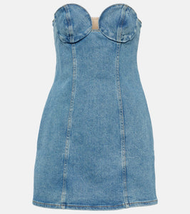 Magda Butrym Denim corset dress