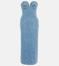 Magda Butrym Denim midi dress. Magda Butrym 牛仔中长连衣裙