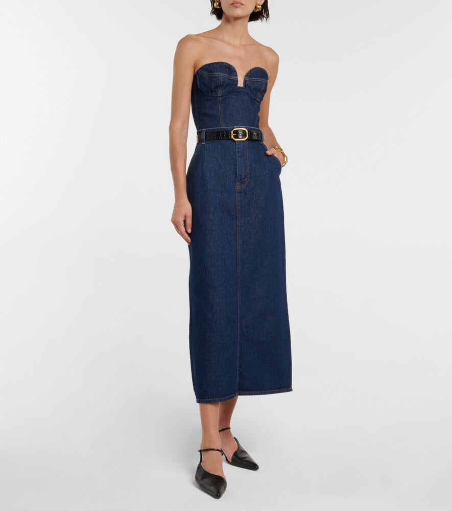 Magda Butrym Denim midi skirt