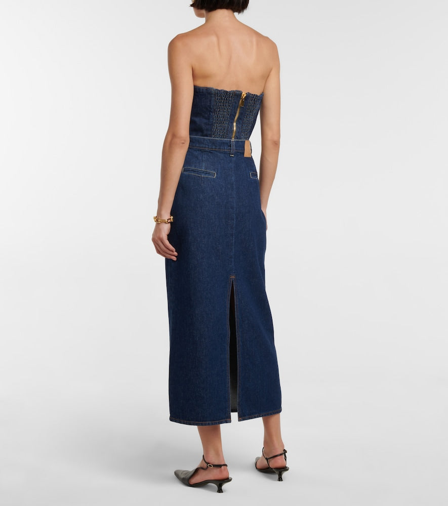 Magda Butrym Denim midi skirt