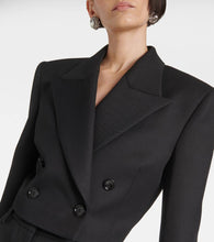 Magda Butrym Double-breasted cropped wool blazer