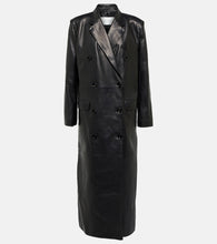 Magda Butrym Double-breasted leather coat - 玛格达·布特里姆双排扣皮大衣