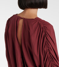 Magda Butrym Draped floral-appliqu√É¬© jersey minidress